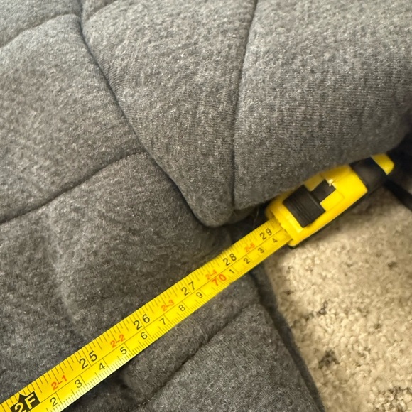 Lunya L-XL NWT (see desc) “Restore” double faces Gray Quilted coat/robe - Picture 8 of 16